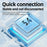 BT 5.4 AI Smart Translator Earbuds Open Ear Design Multi-Angle Adjustable Language Translation - Black - 7