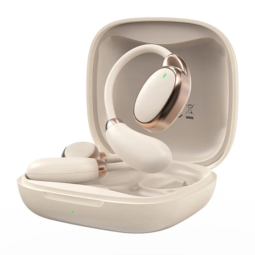 WIWU T30 Open Ear Bluetooth-compatible Earphones Ear Hook Bone Conduction Wireless Headphones - White - 1