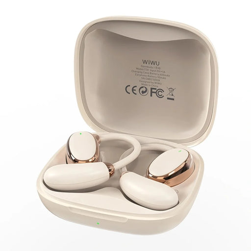 WIWU T30 Open Ear Bluetooth-compatible Earphones Ear Hook Bone Conduction Wireless Headphones - White - 2