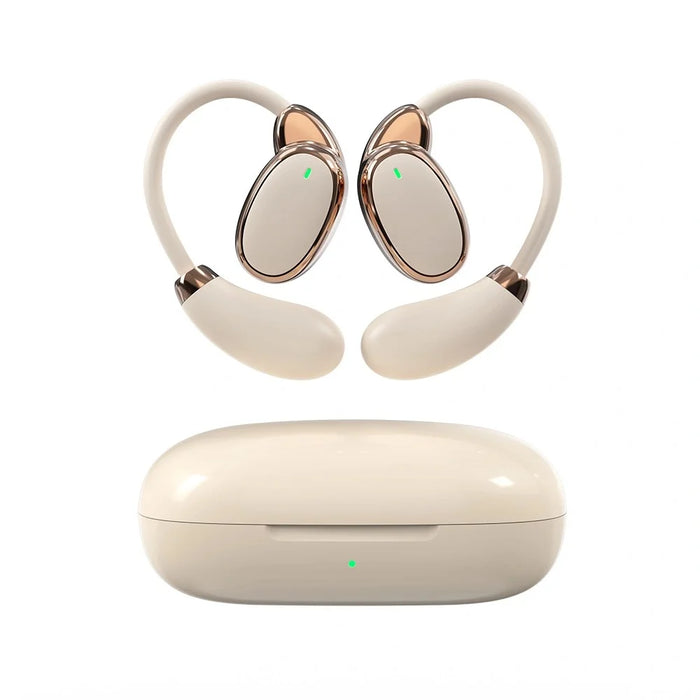 WIWU T30 Open Ear Bluetooth-compatible Earphones Ear Hook Bone Conduction Wireless Headphones - White - 3