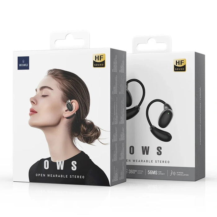 WIWU T30 Open Ear Bluetooth-compatible Earphones Ear Hook Bone Conduction Wireless Headphones - White - 5