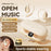 Open Ear Wireless Earbuds Noise Reduction Bluetooth-compatible Headphones with Leather Coated Charging Case - Nude - 4
