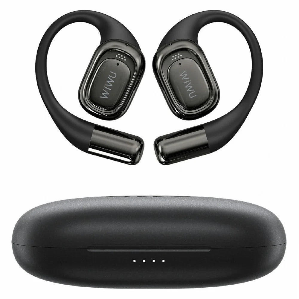 WIWU O500 Open Ear TWS Wireless Earphones IPX7 Waterproof Bone Conduction Sports Headphones - Black - 3