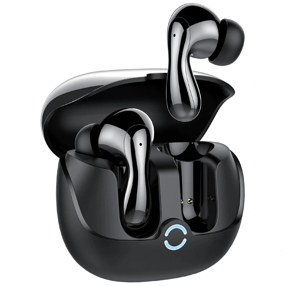 WIWU T32 ENC Plus Noise Cancelling Wireless Music Earbuds IPX4 Waterproof Bluetooth-compatible Headphones - 1