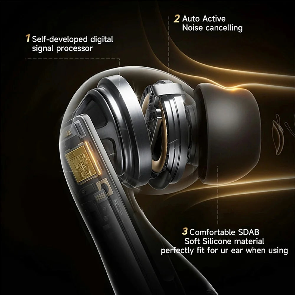 WIWU T32 ENC Plus Noise Cancelling Wireless Music Earbuds IPX4 Waterproof Bluetooth-compatible Headphones - 5