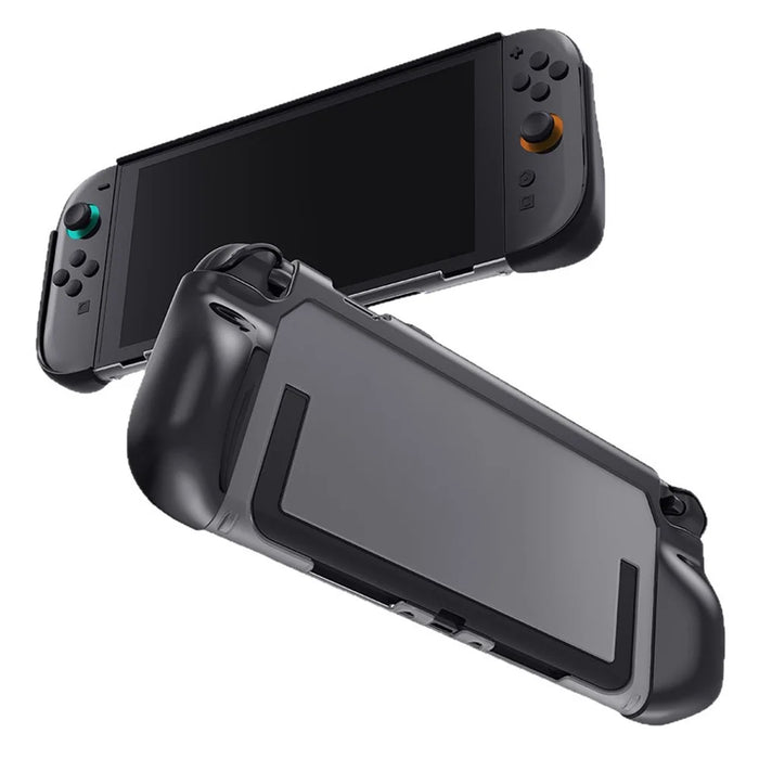 For Nintendo Switch 2 Protective Case PC + TPU Kickstand Game Console Clear Cover - 7