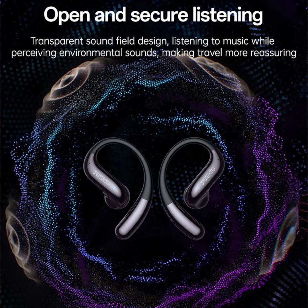 YESIDO YSP28 OWS Business Sports Bluetooth-Compatible Earphones Open Ear Design ENC Noise Cancellation Headset - 6