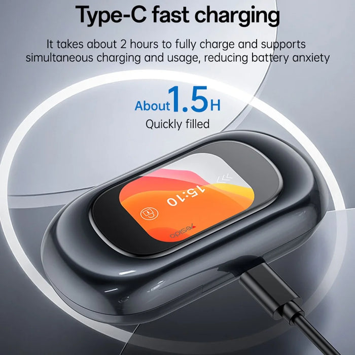 YESIDO YSP26 Wireless Bluetooth-Compatible Earphone Open Ear Design ENC Noise Cancelling Music Headset - 7
