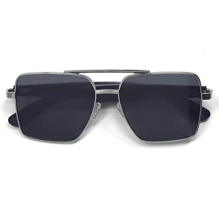 GT-30 AI Translation Smart Glasses HD Audio Bluetooth-compatible Music Calling UV Protection Sunglasses - Silver+Grey - 3