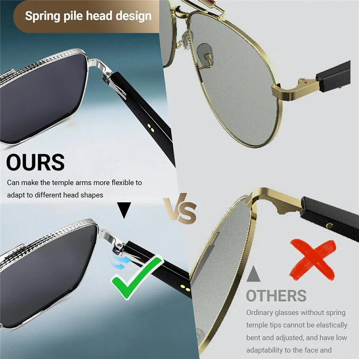 GT-30 AI Translation Smart Glasses HD Audio Bluetooth-compatible Music Calling UV Protection Sunglasses - Silver+Grey - 5