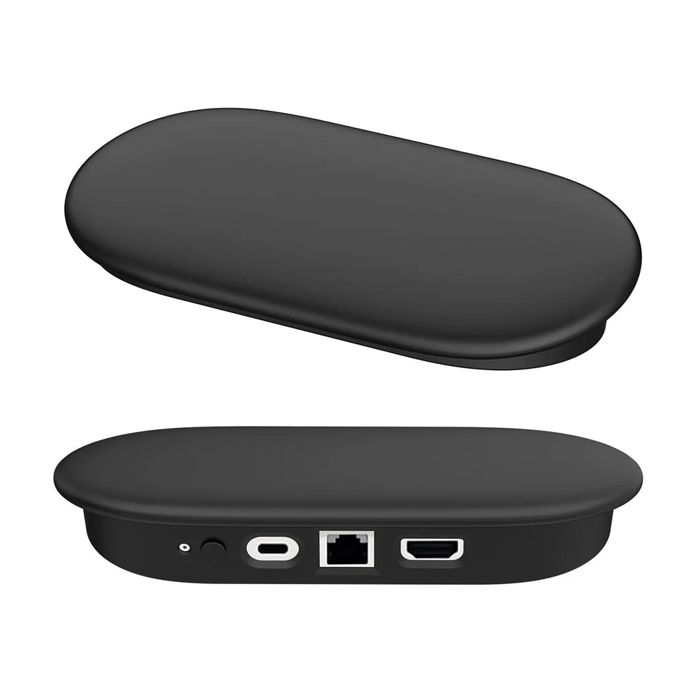 For Google TV Streamer 4K Silicone Protective Case Shockproof Anti Drop Cover - Black - 1