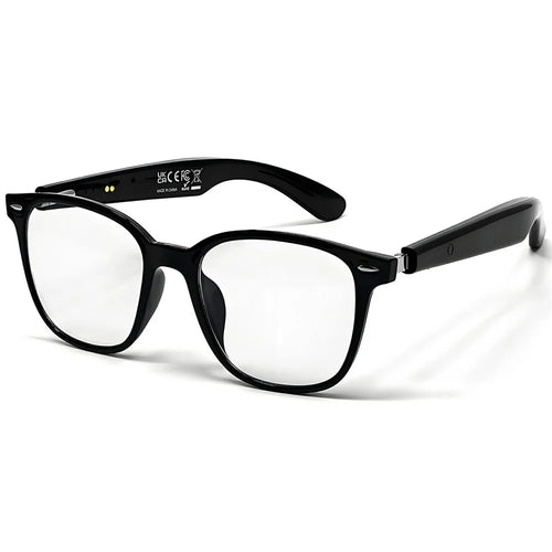 GT-35 AI Intelligent Translation Glasses Blue Light / UV Protection Bluetooth-compatible Music / Call Eyeglasses - Black+Anti Blue Light Lens - 1
