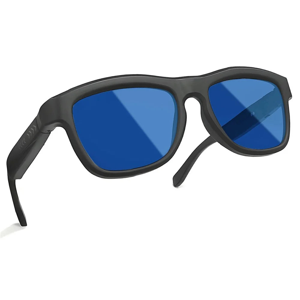GV-90 AI Translation Smart Glasses Touch Color Changing Lens HD Audio Bluetooth-compatible Music Eyeglasses - Blue - 1