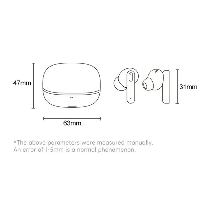 FINEBLUE Wireless Stereo TWS Earphones Dual Mic ANC Noise Cancellation Bluetooth-Compatible Headsets - White - 7