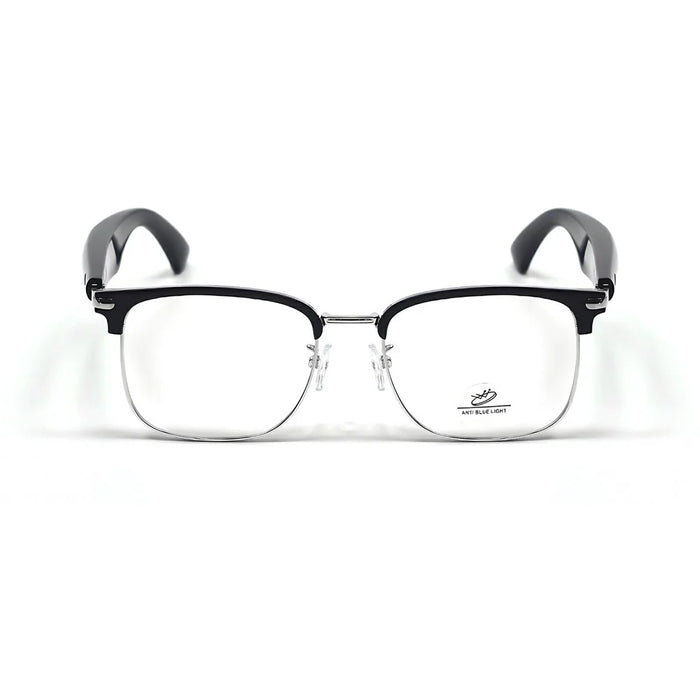 GY600 AI Translation Smart Glasses Bluetooth-compatible Wireless Headset Anti Blue Light Eyeglasses - Silver+Black - 2