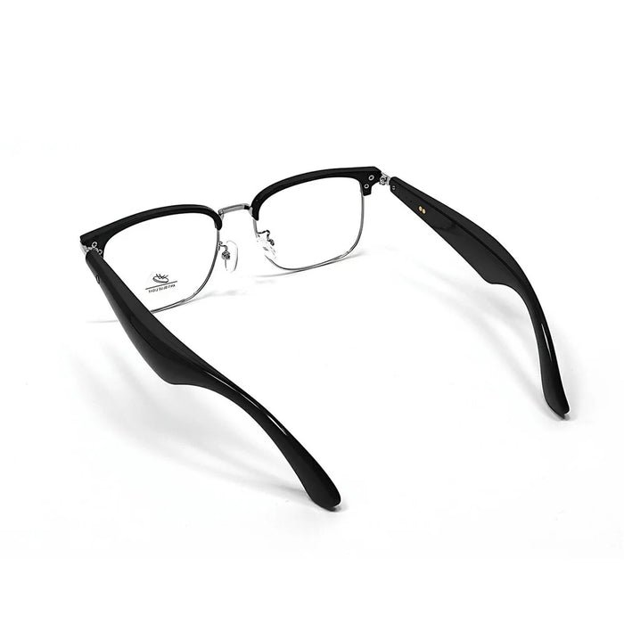 GY600 AI Translation Smart Glasses Bluetooth-compatible Wireless Headset Anti Blue Light Eyeglasses - Silver+Black - 5