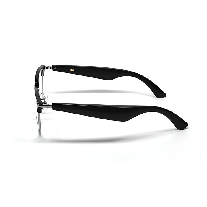 GY600 AI Translation Smart Glasses Bluetooth-compatible Wireless Headset Anti Blue Light Eyeglasses - Silver+Black - 6