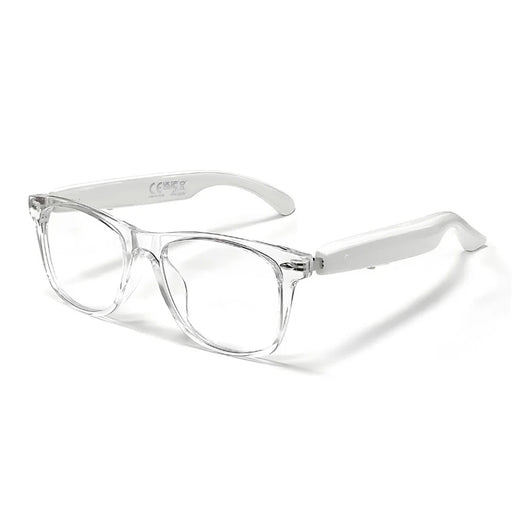 F16 AI Translation Bluetooth-compatible Earphone Glasses Touch Control Wireless Headset Smart Eyewear - Clear Frame / Anti Blue Light - 2