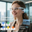 F16 AI Translation Bluetooth-compatible Earphone Glasses Touch Control Wireless Headset Smart Eyewear - Clear Frame / Anti Blue Light - 6