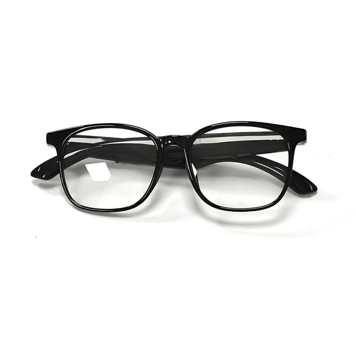 F19 Anti Blue Light Smart Eyewear Real Time AI Translation Wireless Bluetooth-compatible Earphone Glasses - Black Frame+Clear Lens - 3
