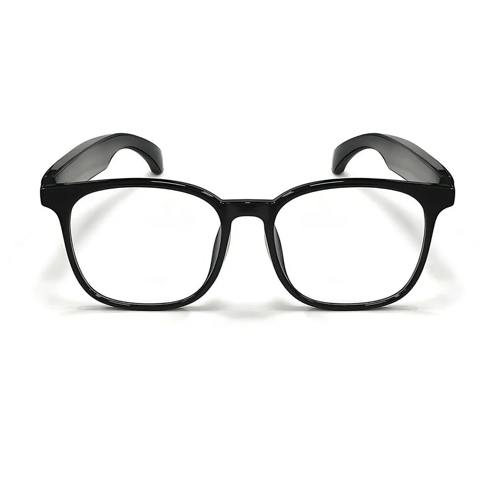 F19 Anti Blue Light Smart Eyewear Real Time AI Translation Wireless Bluetooth-compatible Earphone Glasses - Black Frame+Clear Lens - 5
