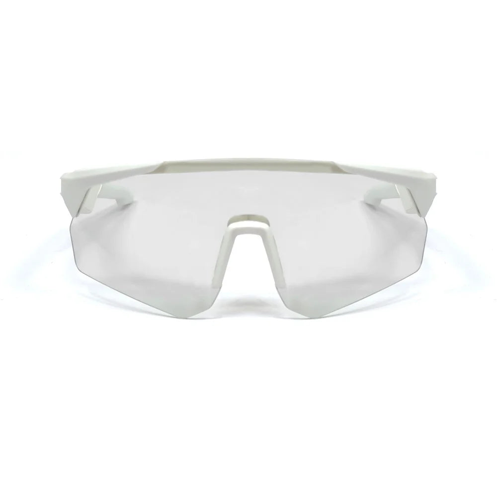 QY-Pro2 Outdoor Sports Cycling AI Translation Bluetooth-Compatible Glasses Music Calling Smart Eyewear - White Frame / Color Changing Lens - 1