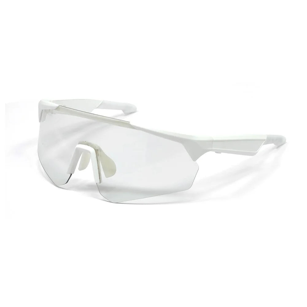 QY-Pro2 Outdoor Sports Cycling AI Translation Bluetooth-Compatible Glasses Music Calling Smart Eyewear - White Frame / Color Changing Lens - 3