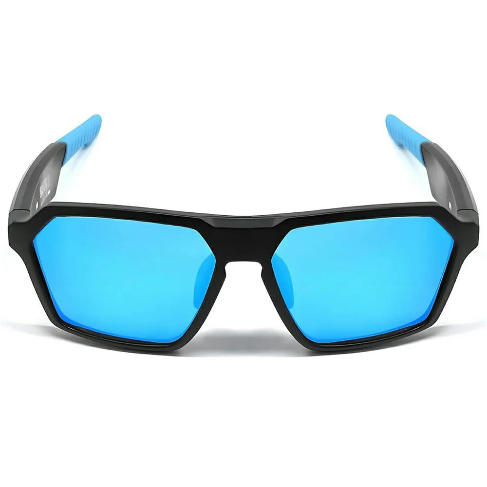 QY-Pro5 Outdoor Sports Cycling Bluetooth-Compatible Glasses AI Translation Music Calls Smart Eyewear - Blue - 2