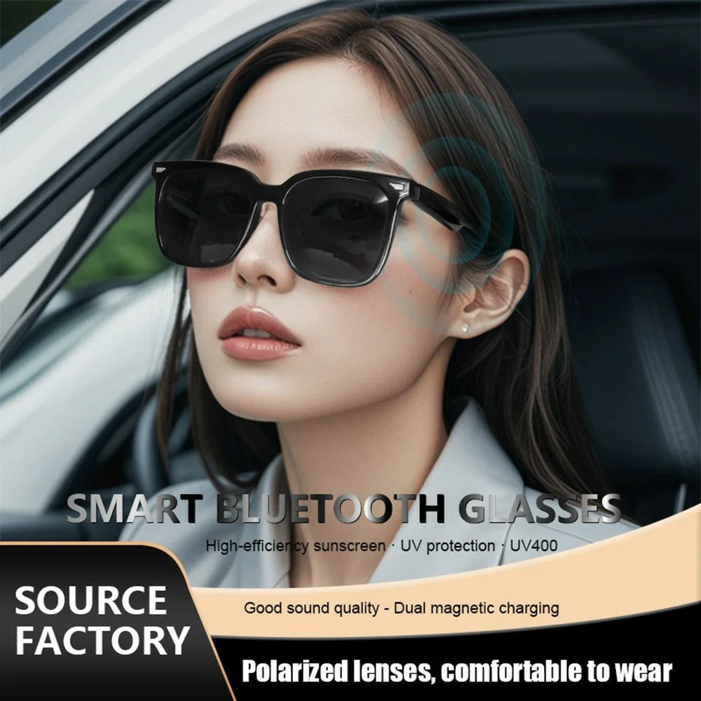 GS01 AI Translation Wireless Earphone Bluetooth-compatible Glasses Polarized Lens Smart Eyewear for Driving Cycling - 6