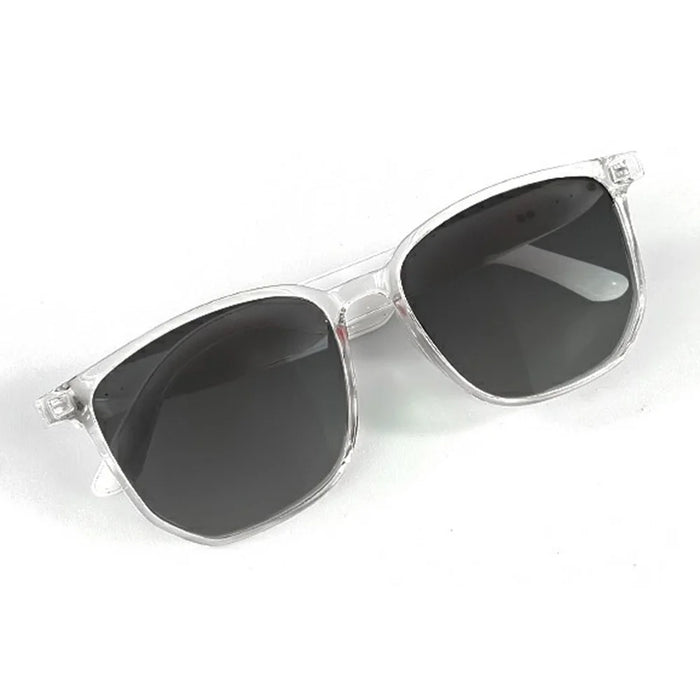 GS03 AI Translation Bluetooth-compatible Glasses Transparent Frame Smart Eyewear for Music Calls - Polarized Gradient Grey - 4