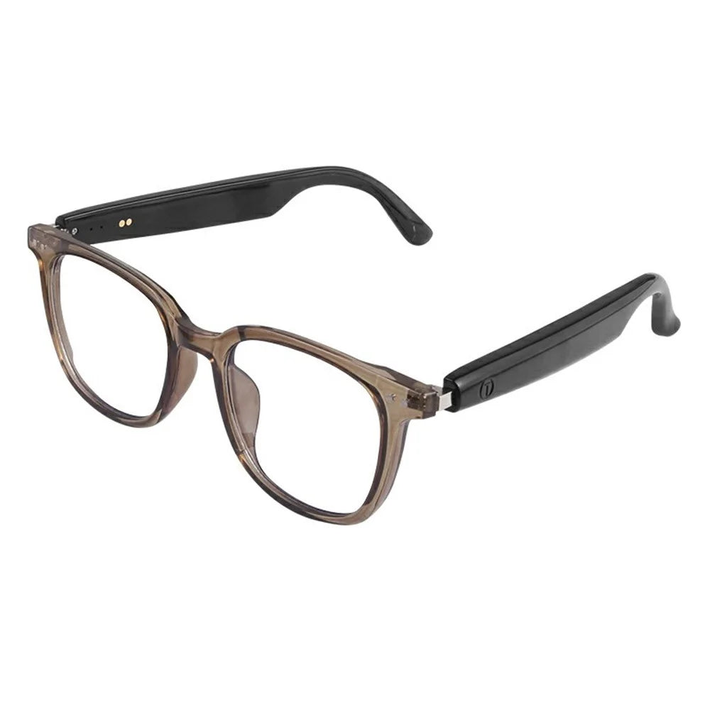GS07 UV400 Photochromic Lens Bluetooth-compatible Music Call Glasses AI Translation Smart Eyewear - Coffee Frame - 1
