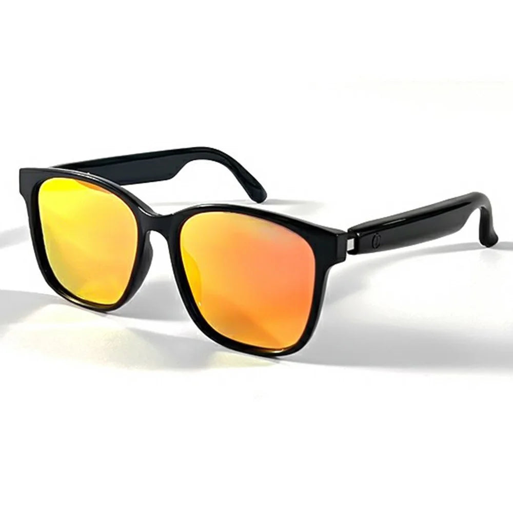 GS08 UV400 Polarized Lens Glasses Bluetooth-compatible Earphone AI Translation Smart Eyewear - Polarized Orange - 1