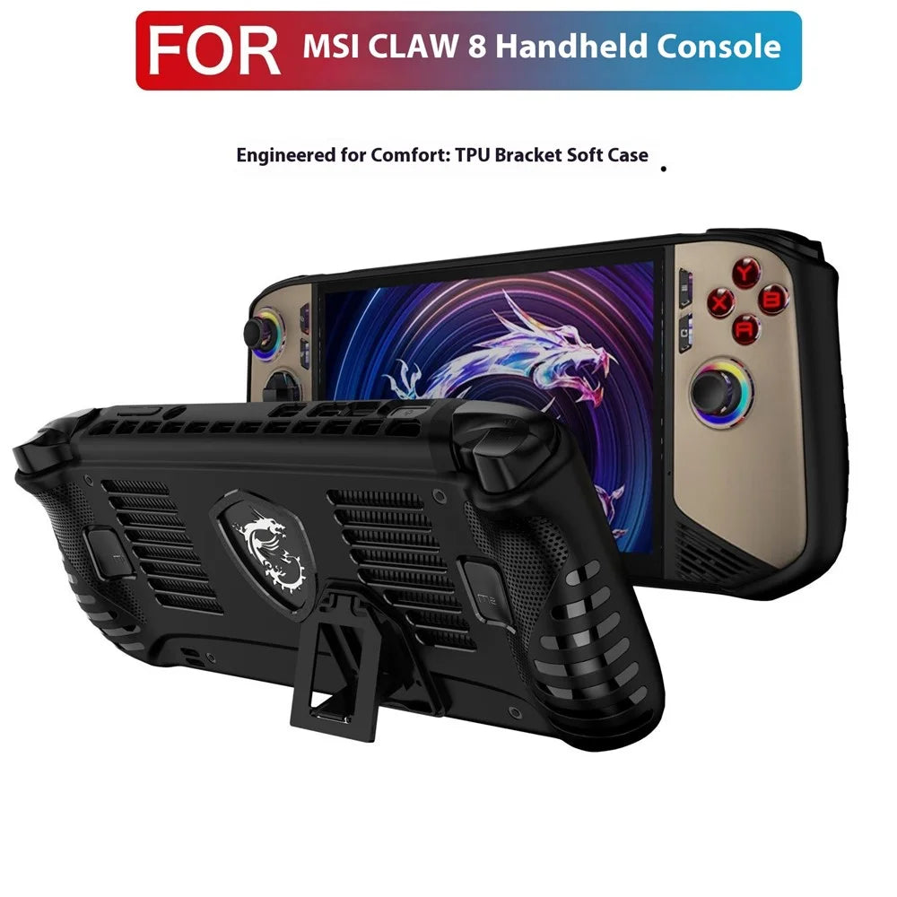For MSI Claw 8 AI+ TPU Case with Kickstand Gaming Console Protective Cover - 3