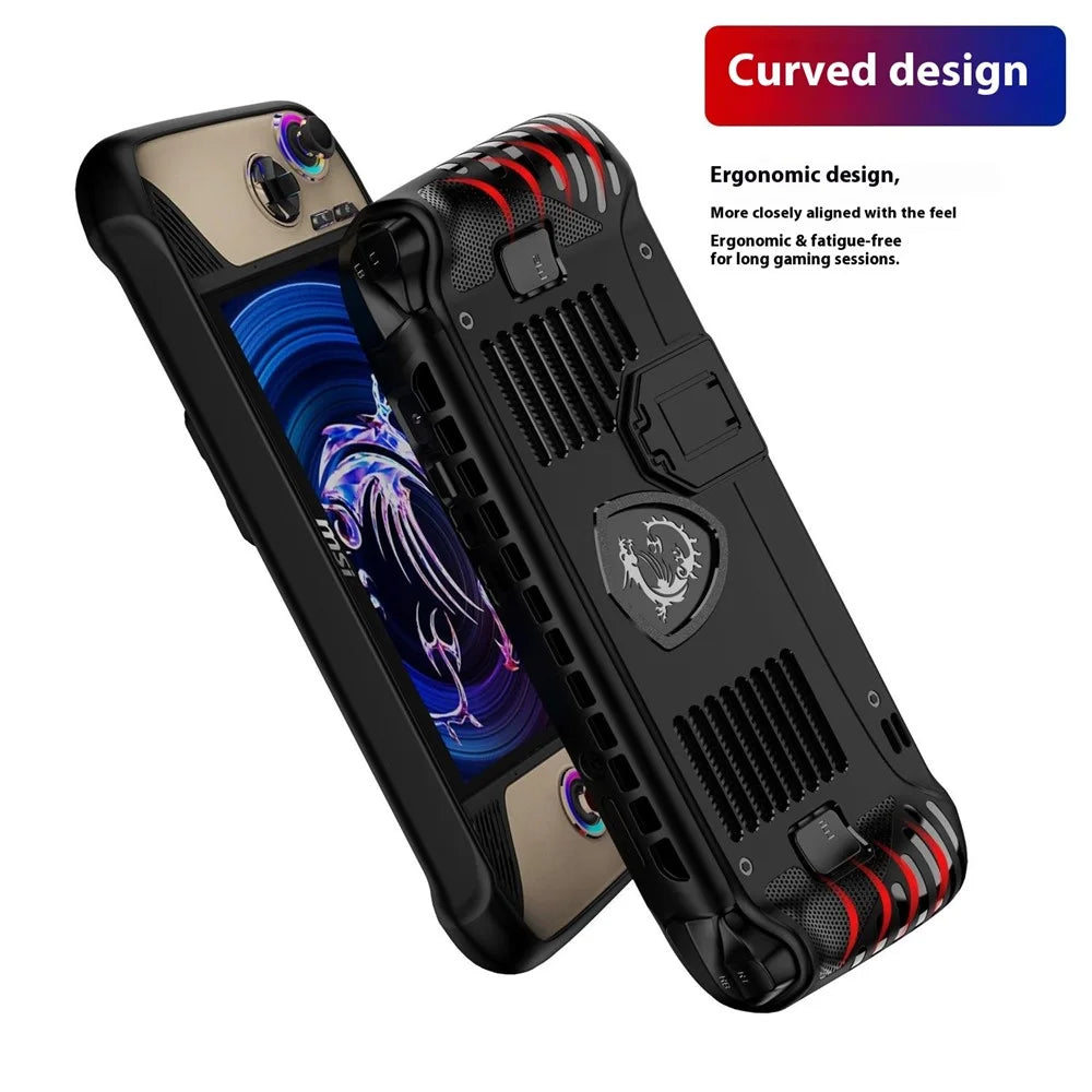 For MSI Claw 8 AI+ TPU Case with Kickstand Gaming Console Protective Cover - 7