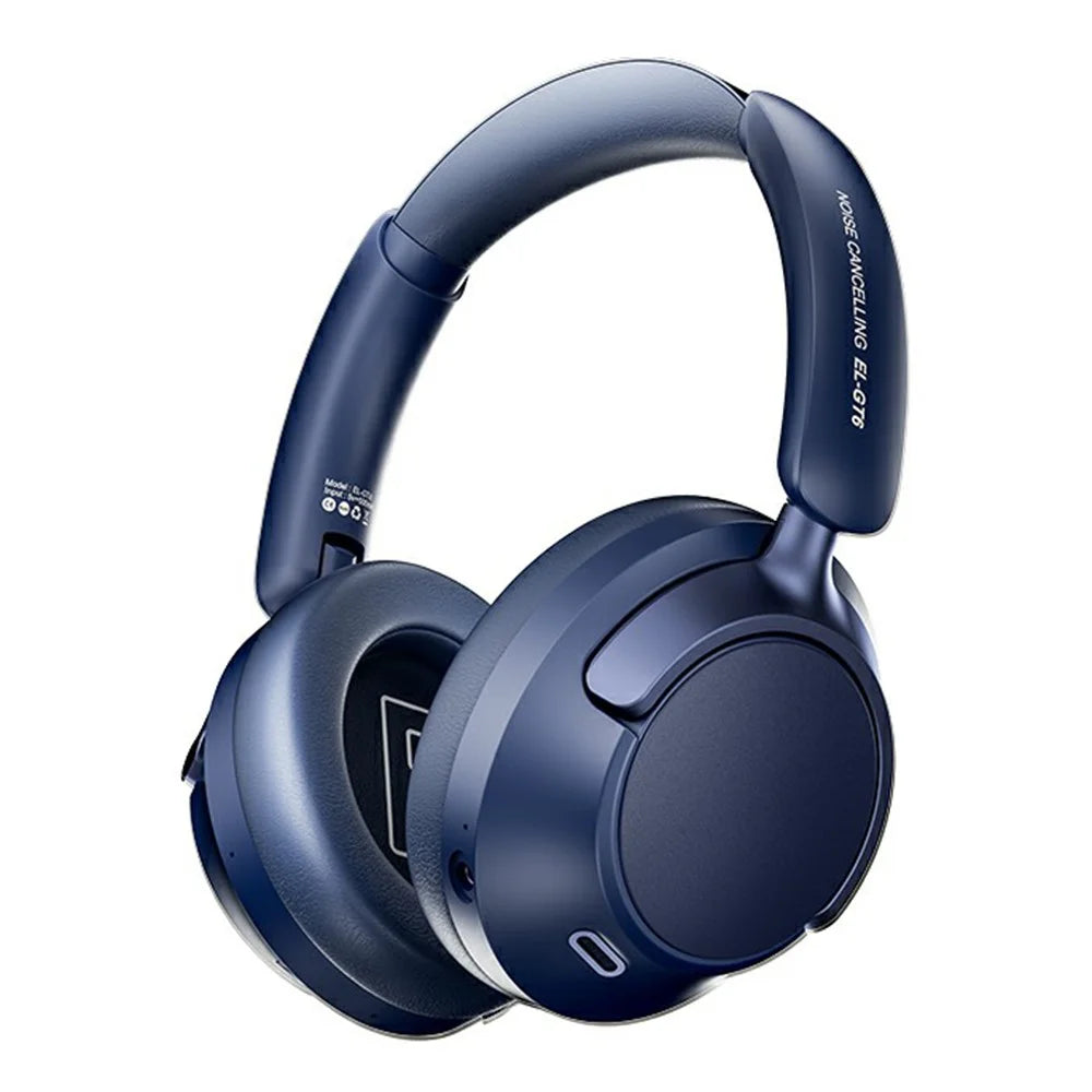 EL-GT6 ANC Noise Cancelling Low Latency Gaming Headset HiFi Sound Over Ear Bluetooth-compatible Headphones - Blue - 1