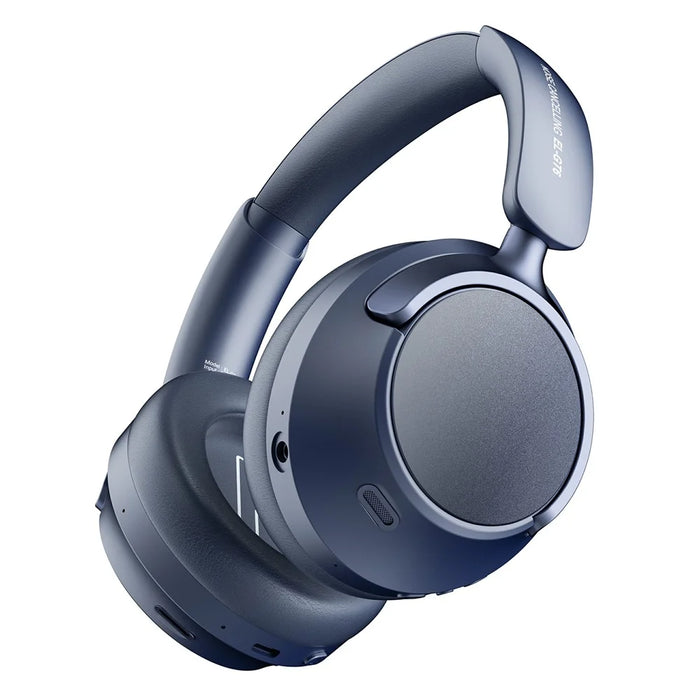 EL-GT6 ANC Noise Cancelling Low Latency Gaming Headset HiFi Sound Over Ear Bluetooth-compatible Headphones - Blue - 3