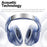 EL-GT6 ANC Noise Cancelling Low Latency Gaming Headset HiFi Sound Over Ear Bluetooth-compatible Headphones - Blue - 7