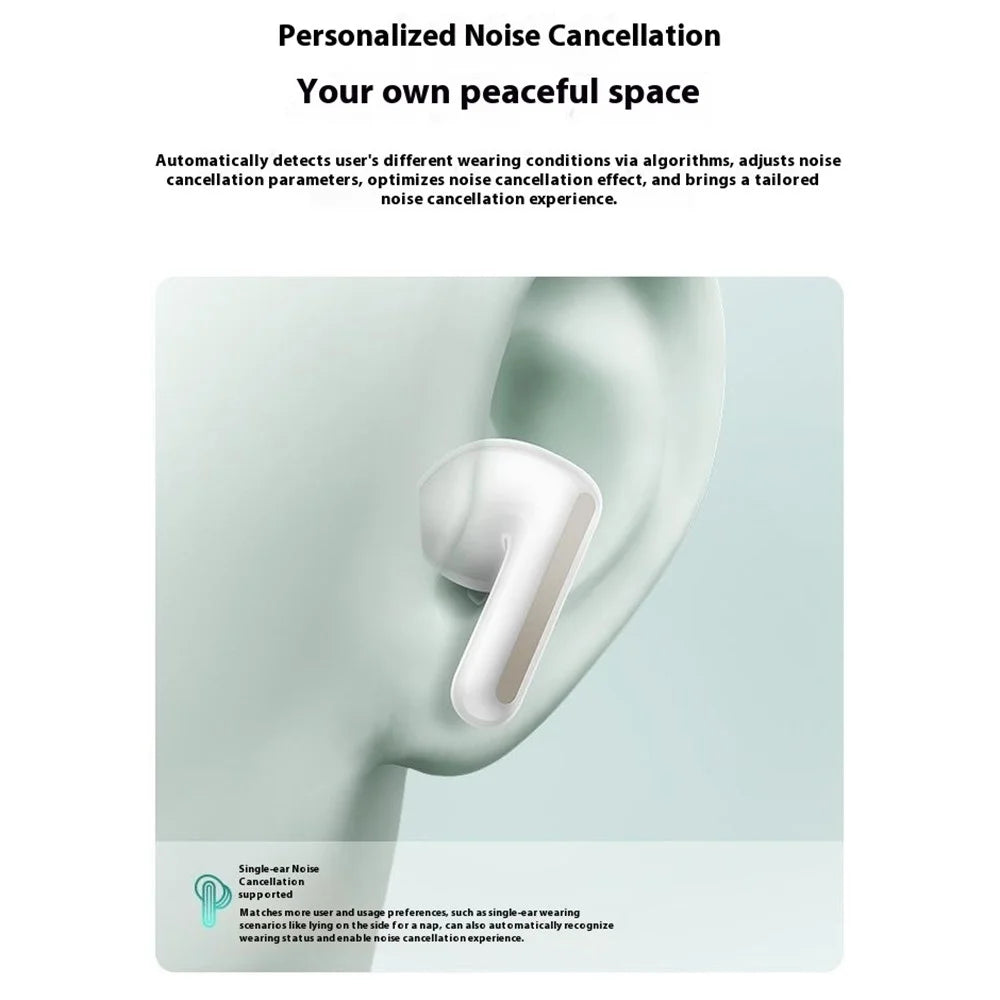 XIAOMI Redmi Buds 7S Bluetooth-compatible Earbuds Semi In Ear Active Noise Cancelling Earphones (Chinese Version) - Cyan - 7