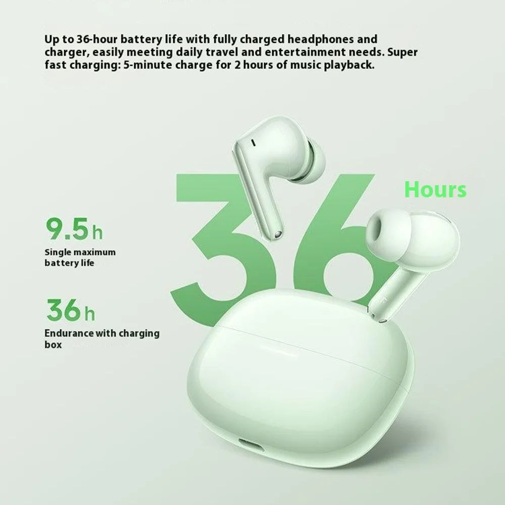 XIAOMI Redmi Buds 6 Pro In Ear Headphones Noise Cancellation TWS Bluetooth-compatible Earbuds (Chinese Version) - Green - 7