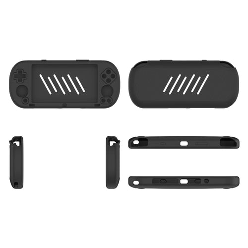 For Trimui Smart Pro Handheld Game Console Silicone Case Shockproof Protective Cover - C27 Black - 1