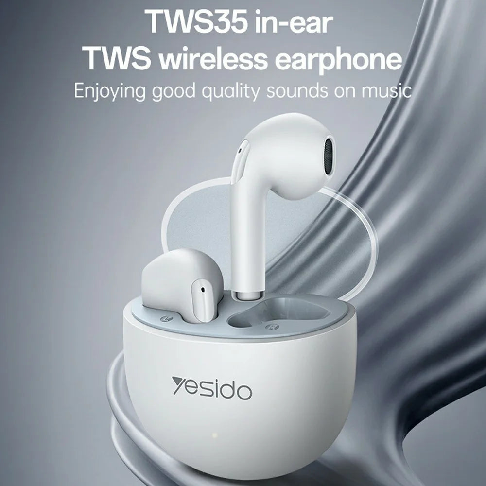 YESIDO TWS35 Semi In Ear Bluetooth-compatible Earbuds TWS Stereo Wireless Headphones - 2