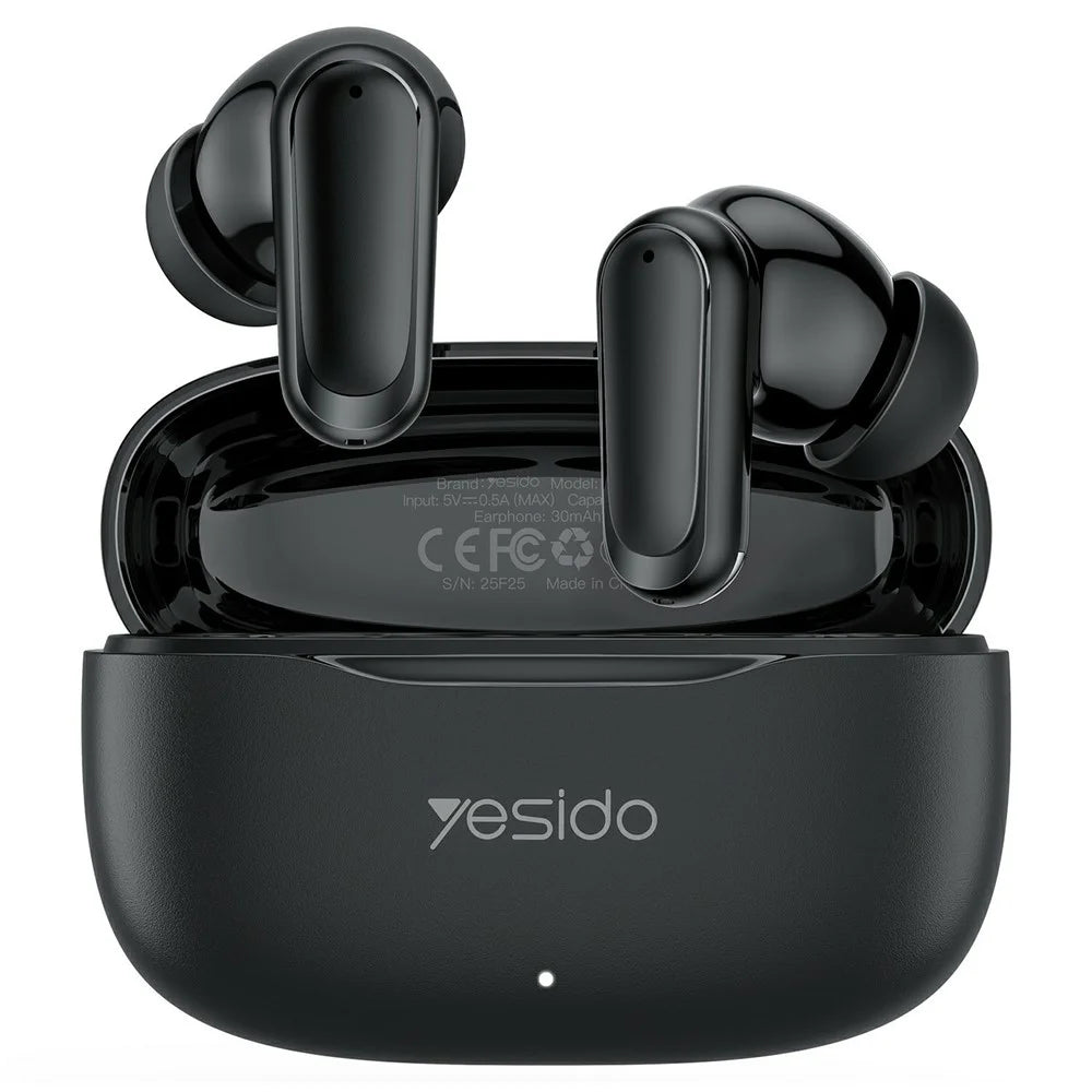 YESIDO TWS38 In Ear Bluetooth-compatible 5.4 Earbuds True Wireless Stereo Touch Control Earphones - Black - 1