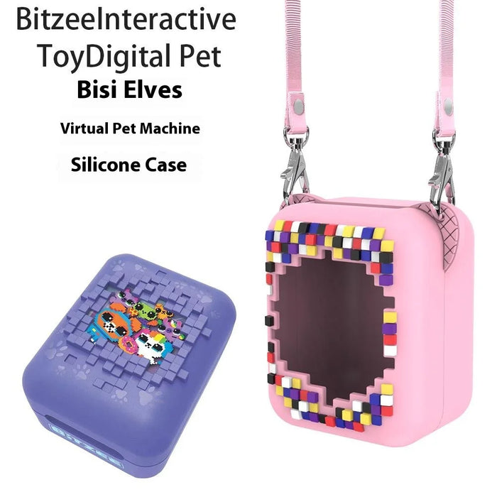 Silicone Case For Bitzee Interactive Toy Digital Pet Shockproof Anti Slip Protective Skin Cover - Pink - 6