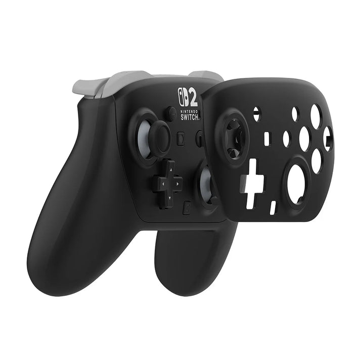 2Pcs For Nintendo Switch 2 Pro Game Controller Replacement Shell Plastic Protective Cover - Black - 3