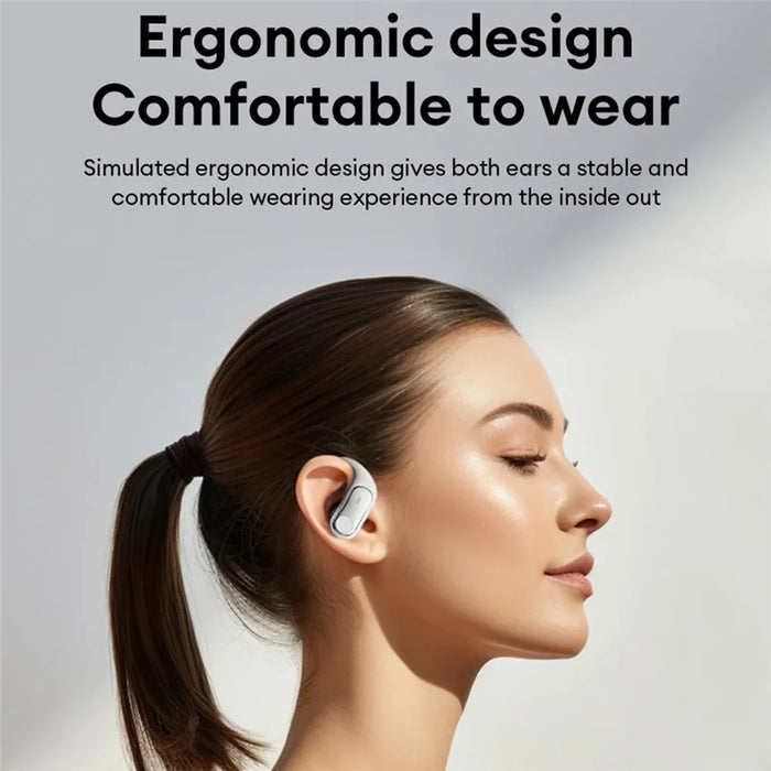 For LENOVO ThinkPlus LP79 Open Ear Wireless Earbuds Bluetooth-compatible True Wireless Headphones - Beige - 2
