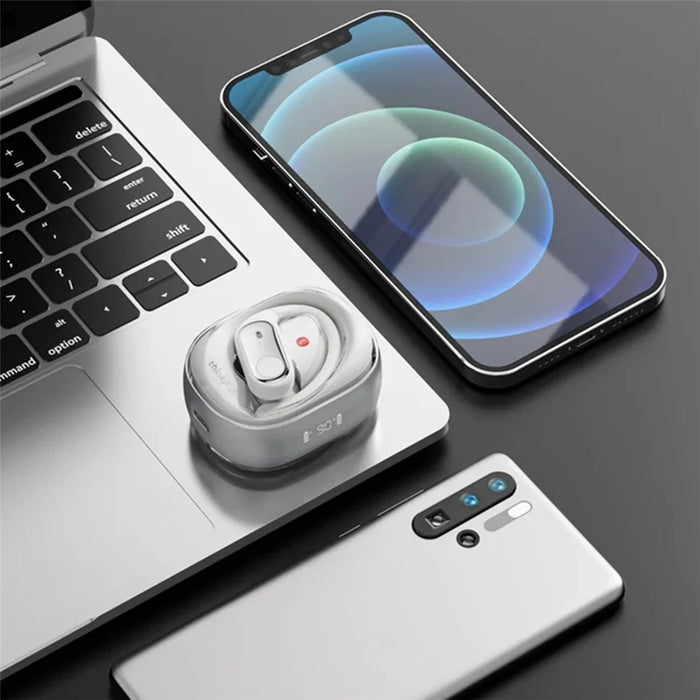 For LENOVO ThinkPlus LP79 Open Ear Wireless Earbuds Bluetooth-compatible True Wireless Headphones - Beige - 4