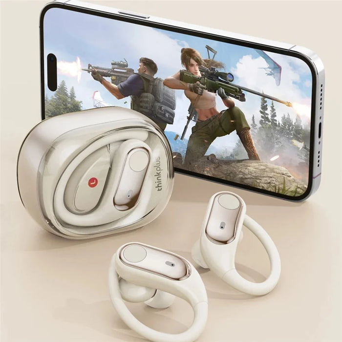 For LENOVO ThinkPlus LP79 Open Ear Wireless Earbuds Bluetooth-compatible True Wireless Headphones - Beige - 5