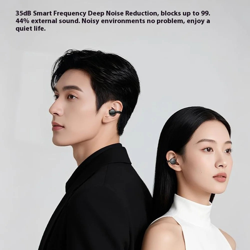 J07 Ear Clip TWS Wireless Bluetooth-compatible Earbuds Sport Headphones with Metal Charging Case - Tarnish - 4