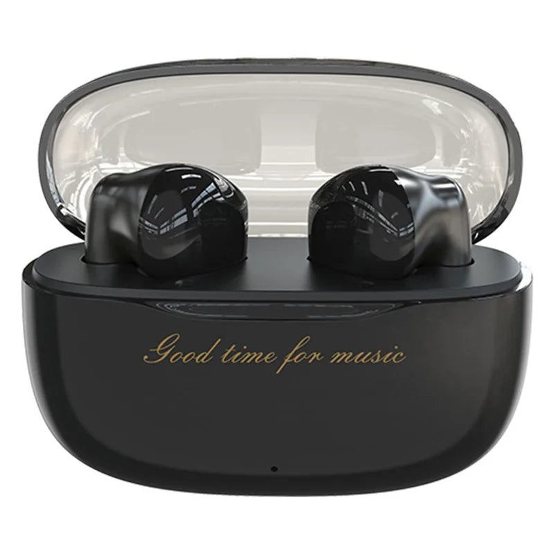 DUDAO U8 Semi In Ear Headphones Bluetooth-Compatible 5.3 Wireless Sports Earbuds Long Battery HiFi Sound - Black - 1