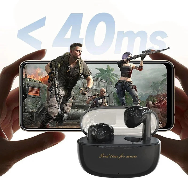 DUDAO U8 Semi In Ear Headphones Bluetooth-Compatible 5.3 Wireless Sports Earbuds Long Battery HiFi Sound - Black - 3